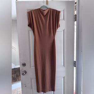 Elegant Brown Women's Dress